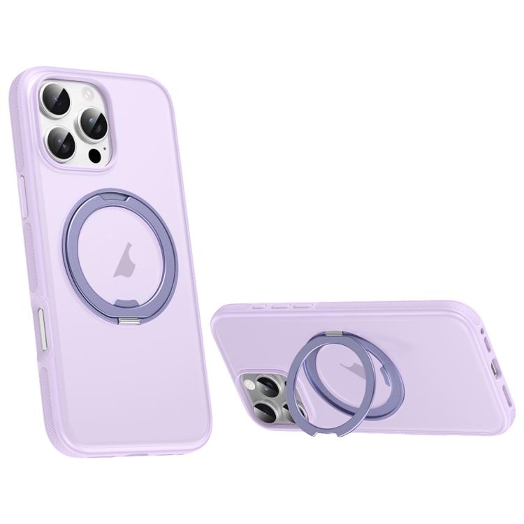 Solid Color 360 Degree Rotating Holder MagSafe Magnetic Phone Case
