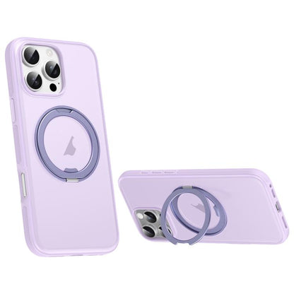Solid Color 360 Degree Rotating Holder MagSafe Magnetic Phone Case