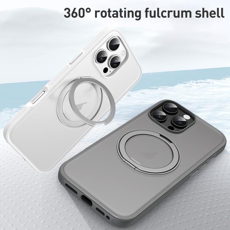 Solid Color 360 Degree Rotating Holder MagSafe Magnetic Phone Case