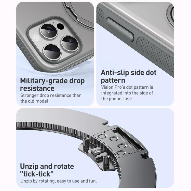 Solid Color 360 Degree Rotating Holder MagSafe Magnetic Phone Case