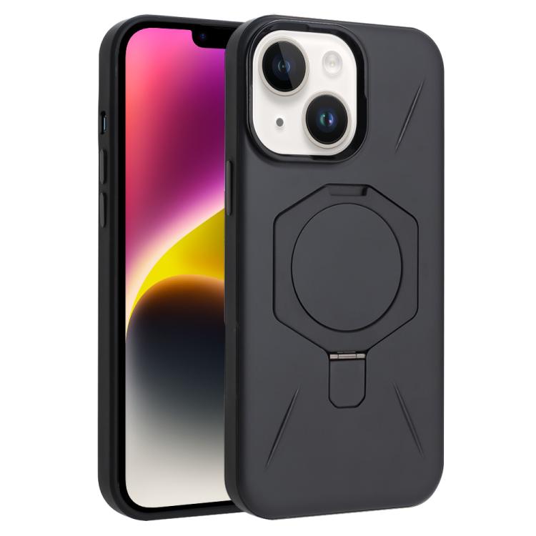 Four-Corner Shockproof MagSafe Holder TPU Hybrid PC Phone Case