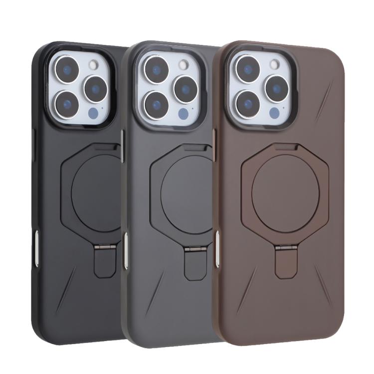 Four-Corner Shockproof MagSafe Holder TPU Hybrid PC Phone Case