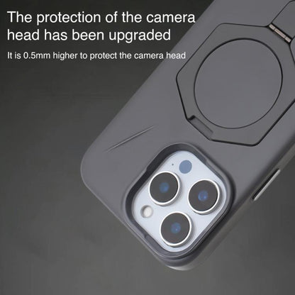 Four-Corner Shockproof MagSafe Holder TPU Hybrid PC Phone Case