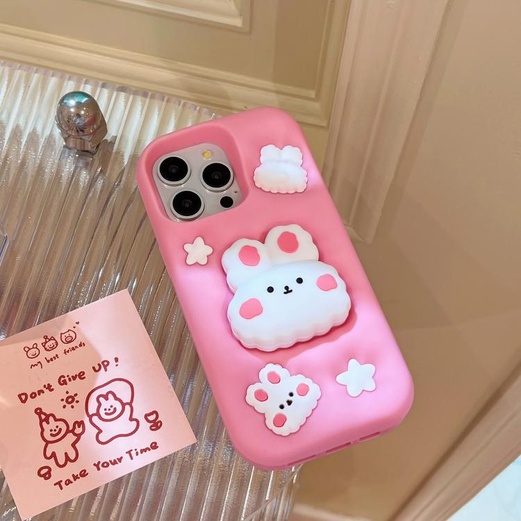 Cartoon Cute Rabbit Stand Phone Case