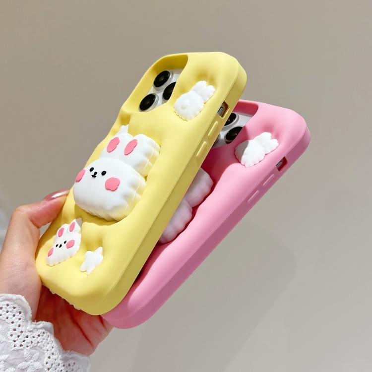 Cartoon Cute Rabbit Stand Phone Case