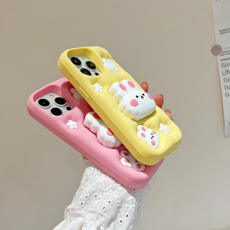 Cartoon Cute Rabbit Stand Phone Case