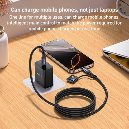 Yesido CA197 2 in 1 240W Type-C to Type-C and MagSafe 3 Magnetic Charging Data Cable, Length: 2m