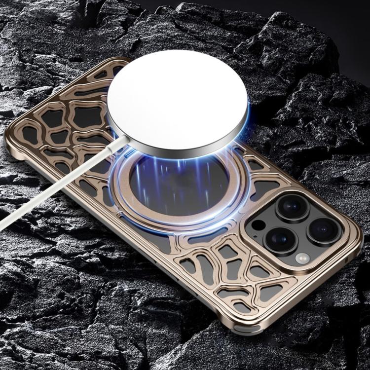 Yunyan Series Alloy Rotating Holder MagSafe Half Frame Phone Case