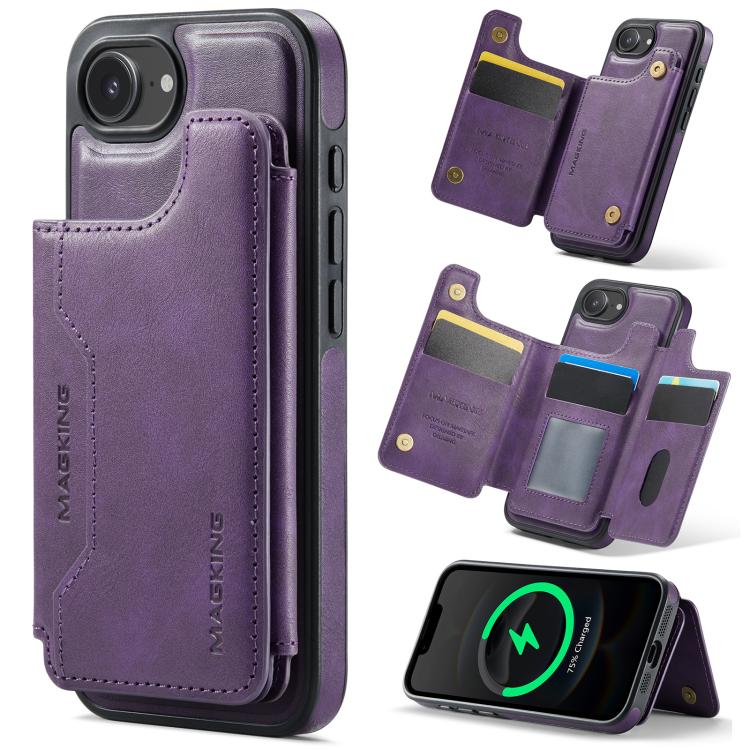 DG.MING MAGKING-K3 Series MagSafe RFID Card Bag Detachable Phone Case