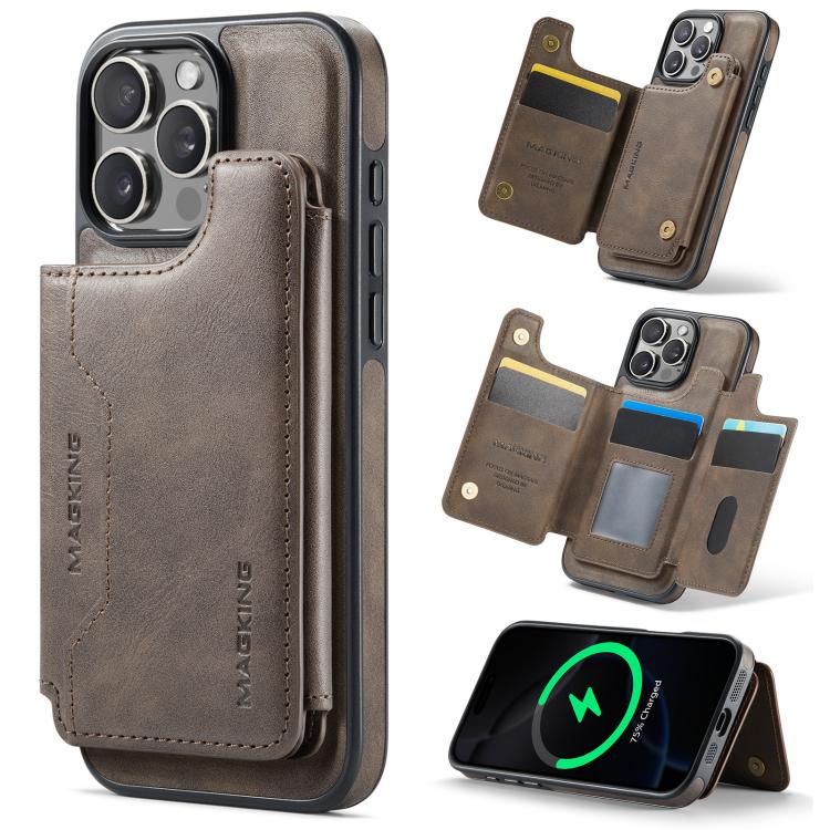 DG.MING MAGKING-K3 Series MagSafe RFID Card Bag Detachable Phone Case