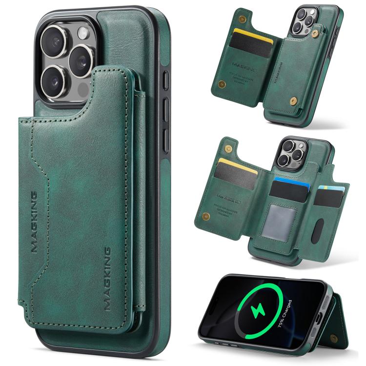 DG.MING MAGKING-K3 Series MagSafe RFID Card Bag Detachable Phone Case