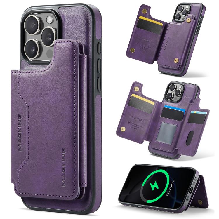 DG.MING MAGKING-K3 Series MagSafe RFID Card Bag Detachable Phone Case