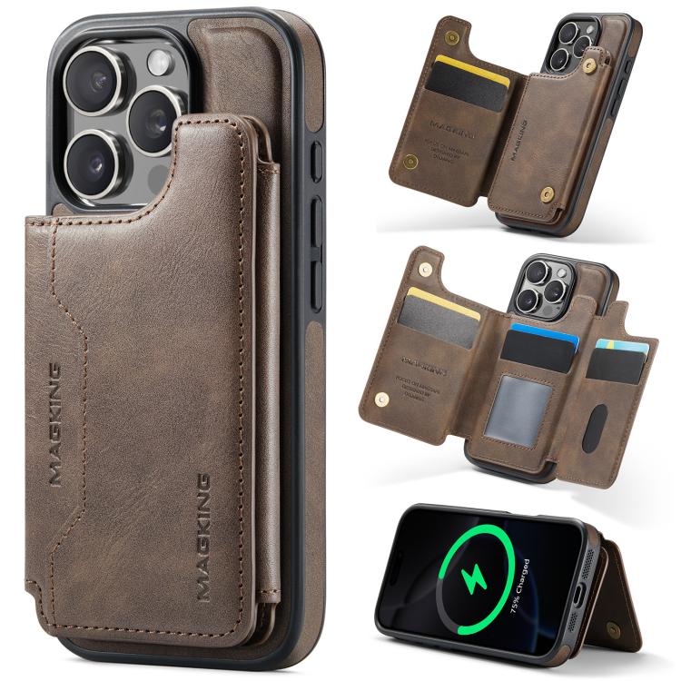 DG.MING MAGKING-K3 Series MagSafe RFID Card Bag Detachable Phone Case