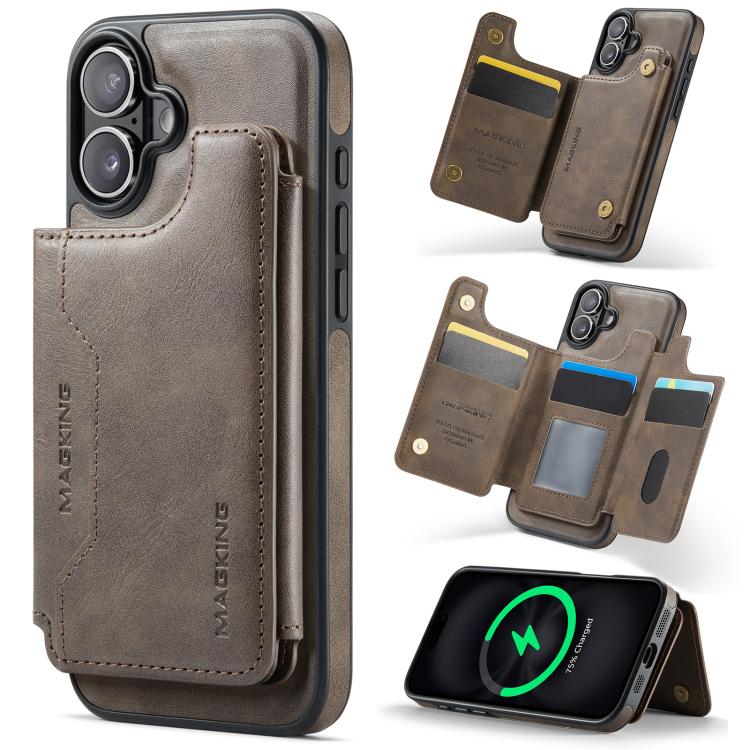 DG.MING MAGKING-K3 Series MagSafe RFID Card Bag Detachable Phone Case