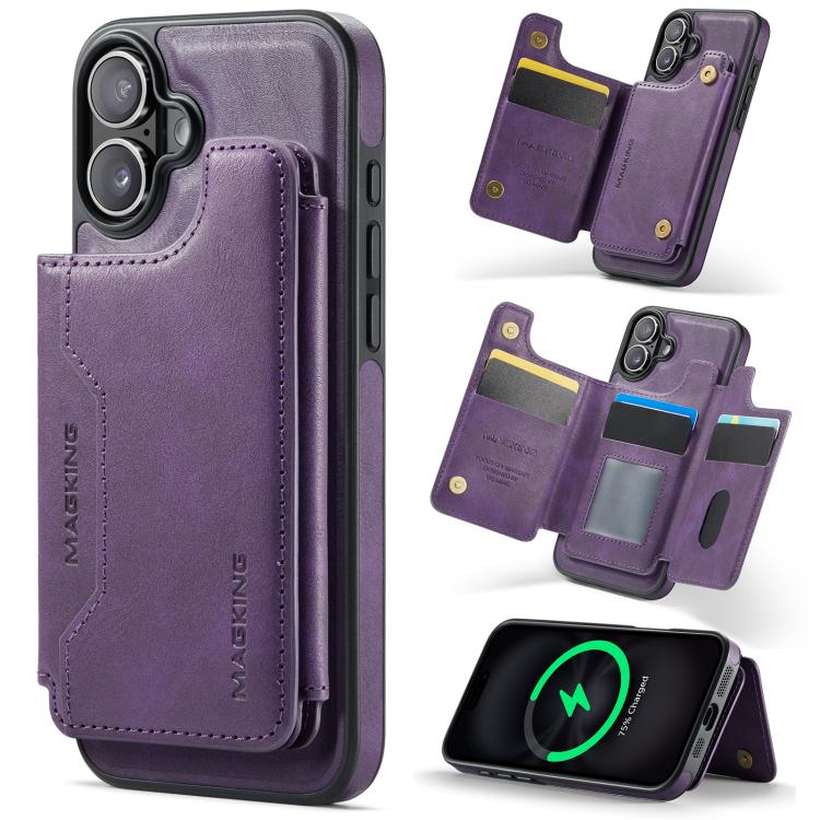 DG.MING MAGKING-K3 Series MagSafe RFID Card Bag Detachable Phone Case