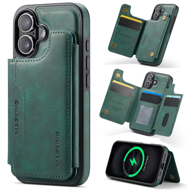 DG.MING MAGKING-K3 Series MagSafe RFID Card Bag Detachable Phone Case