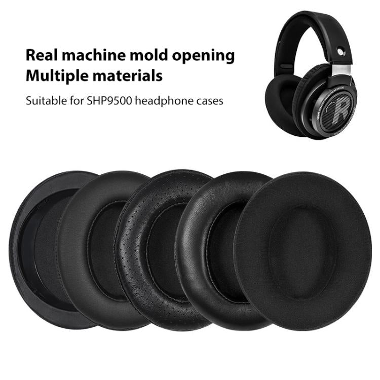 1 Pair Flannel Splicing Earphone Replacement Earpads Pads For Philips SHP9500
