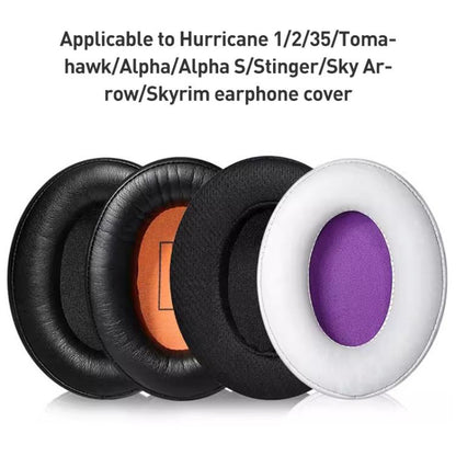 2pcs Protein Leather Splicing Hot Pressing Thickening Earphone Replacement Earpads Pads For HyperX Cloud 1 / I / 2 / II / 3