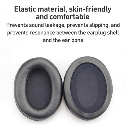 2pcs Protein Leather Splicing Hot Pressing Thickening Earphone Replacement Earpads Pads For HyperX Cloud 1 / I / 2 / II / 3