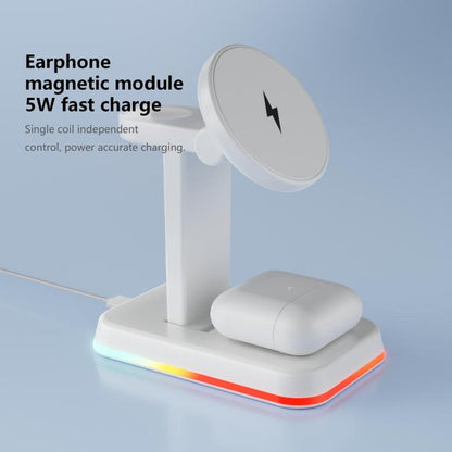 H63 15W 3 in 1 Magnetic Wireless Charger Stand