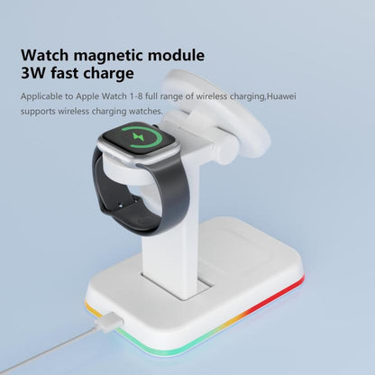 H63 15W 3 in 1 Magnetic Wireless Charger Stand