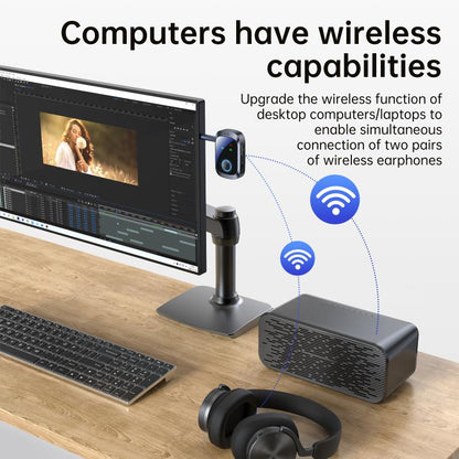 C86S Pro 2 in 1 Car Wireless Audio Adapter 3.5mm Audio Receiver Transmitter