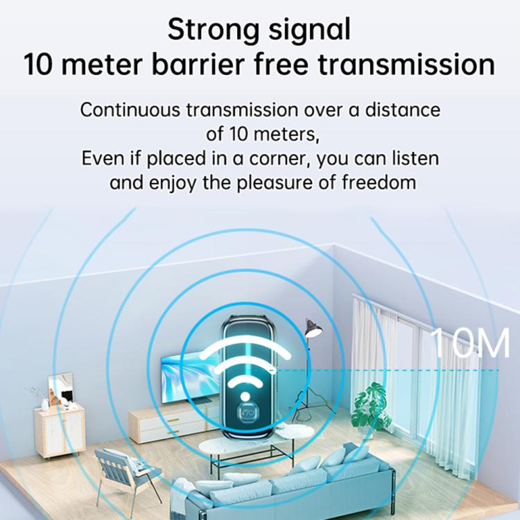 C89 2 in 1 Back Clip Wireless Audio Adapter Car 3.5mm Audio Receiver Transmitter