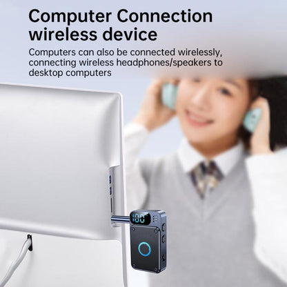 JS2 2 in 1 Car Wireless Audio Adapter 3.5mm Audio Receiver Transmitter
