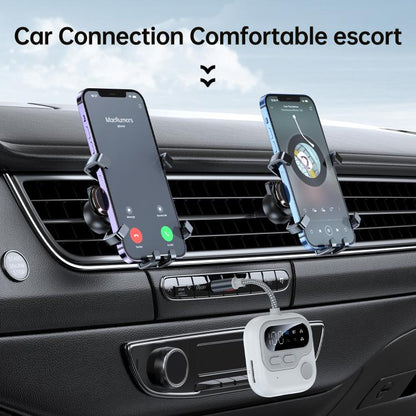 JS4 2 in 1 Car Digital Display Wireless Audio Adapter 3.5mm Audio Receiver Transmitter