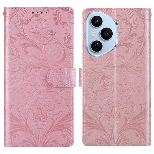 Embossed Floral Pattern Leather Phone Case