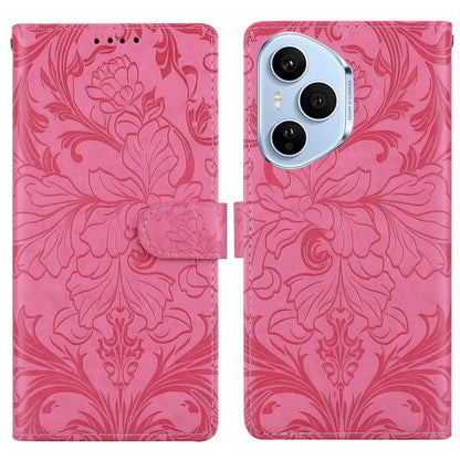 Embossed Floral Pattern Leather Phone Case