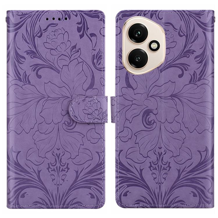 Embossed Floral Pattern Leather Phone Case
