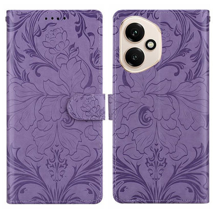 Embossed Floral Pattern Leather Phone Case