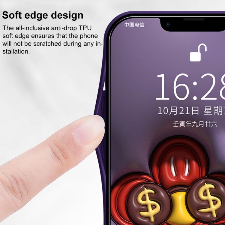 Liquid Glass TPU Soft Edge Shockproof Phone Case