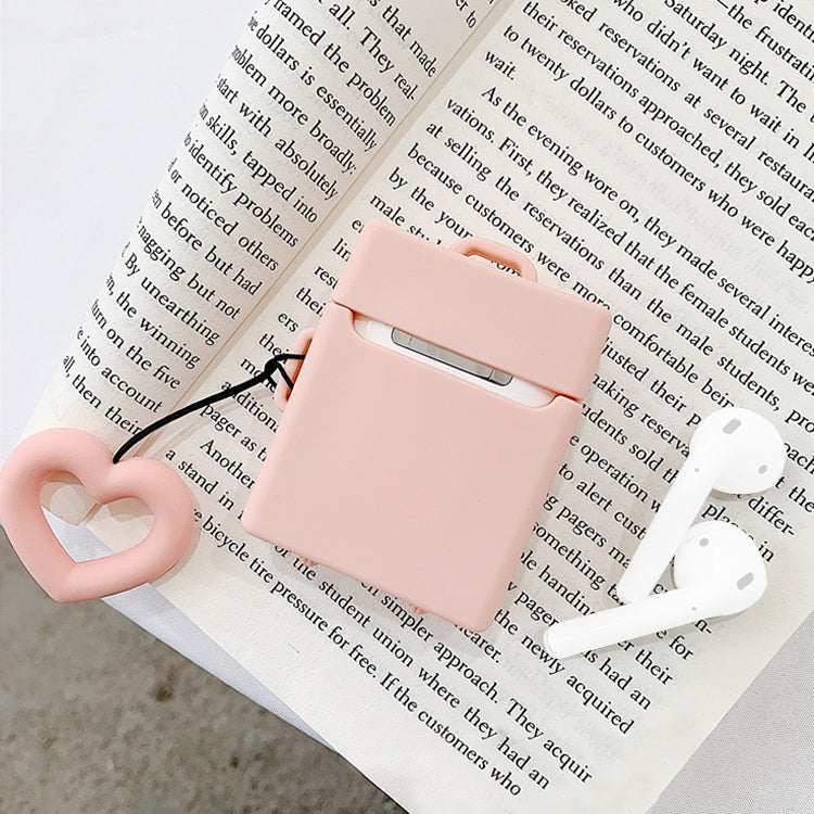 Wireless Earphones Shockproof Candy Colored Suitcase Silicone Protective Case for Apple AirPods 1 / 2, Orange, Pink, Green, Blue, Apricot, Yellow