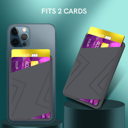 For iPhone 13 Series / iPhone 12 Series Silicone Wallet Pouch Card Case Magsafing Card Holder