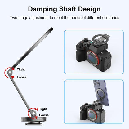 Foldable MagSafe Magnet Cold Shoe On-Camera Phone Mount
