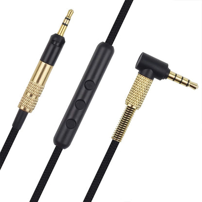 ZS0010 Wired Control Version 3.5mm to 2.5mm Headphone Cable for Sennheiser HD518 HD558 HD598 HD579 559, Wired Control Version