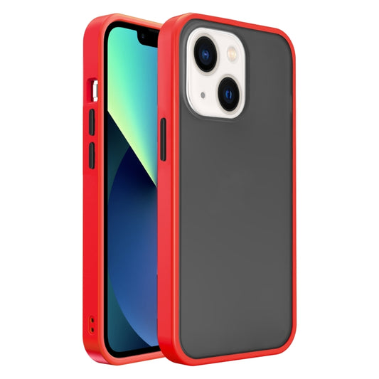 Frosted Skin Feel PC Contrast Color Button Phone Case, For iPhone 14, For iPhone 14 Plus, For iPhone 14 Pro, For iPhone 14 Pro Max