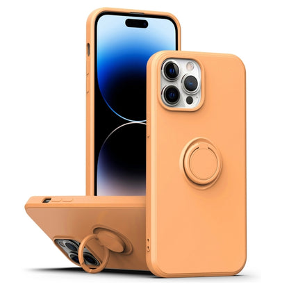 Ring Kickstand Silicone Phone Case, For iPhone 14, For iPhone 14 Pro, For iPhone 14 Pro Max