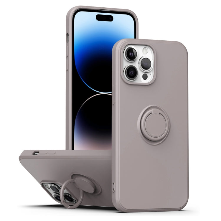 Ring Kickstand Silicone Phone Case, For iPhone 14, For iPhone 14 Pro, For iPhone 14 Pro Max