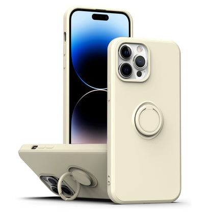 Ring Kickstand Silicone Phone Case, For iPhone 14, For iPhone 14 Pro, For iPhone 14 Pro Max