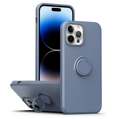 Ring Kickstand Silicone Phone Case, For iPhone 14, For iPhone 14 Pro, For iPhone 14 Pro Max