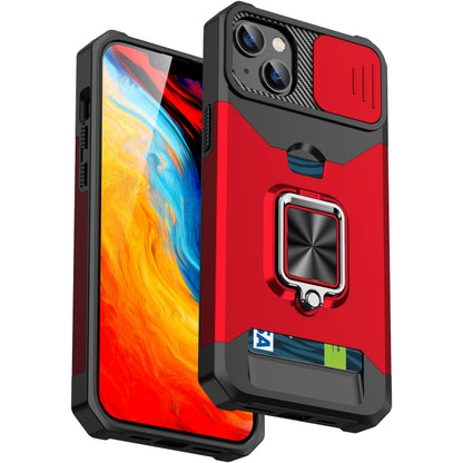 Sliding Camshield Card Phone Case, For iPhone 14, For iPhone 14 Pro, For iPhone 14 Pro Max, For iPhone 14 Plus
