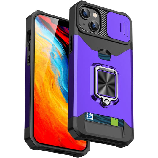 Sliding Camshield Card Phone Case, For iPhone 14, For iPhone 14 Pro, For iPhone 14 Pro Max, For iPhone 14 Plus