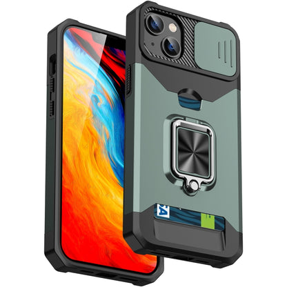 Sliding Camshield Card Phone Case, For iPhone 14, For iPhone 14 Pro, For iPhone 14 Pro Max, For iPhone 14 Plus