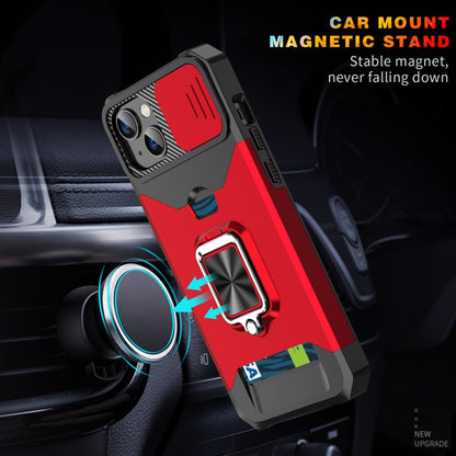 Sliding Camshield Card Phone Case, For iPhone 14, For iPhone 14 Pro, For iPhone 14 Pro Max, For iPhone 14 Plus