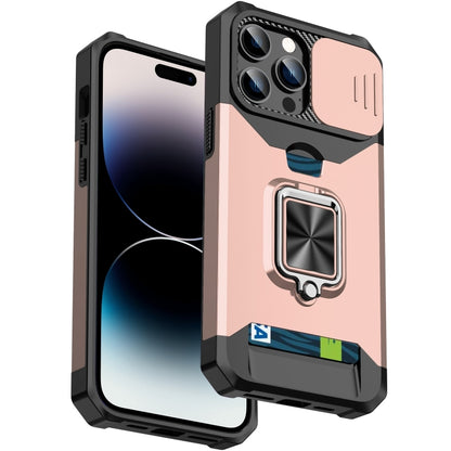 Sliding Camshield Card Phone Case, For iPhone 14, For iPhone 14 Pro, For iPhone 14 Pro Max, For iPhone 14 Plus
