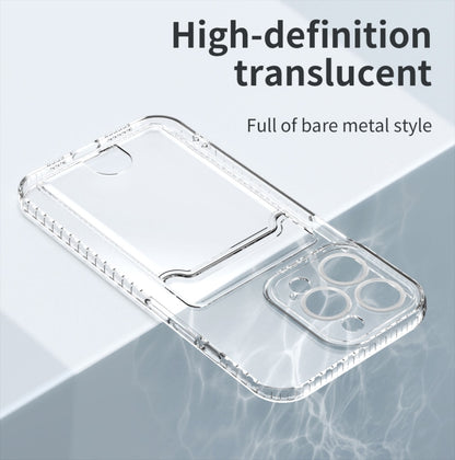 Card Bag Clear TPU Phone Case, For iPhone 14, For iPhone 14 14 Max, For iPhone 14 Pro, For iPhone 14 Pro Max