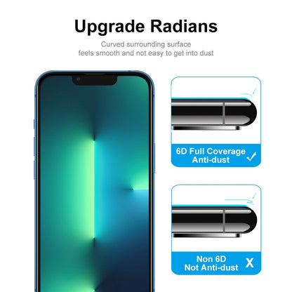 For iPhone 16e / 14 / 13 / 13 Pro ENKAY 6D Full Glue Tempered Glass Full Film, For iPhone 16e / 14 / 13 / 13 Pro (1 PC), For iPhone 16e / 14 / 13 / 13 Pro (2pcs), For iPhone 16e / 14 / 13 / 13 Pro (5pcs)